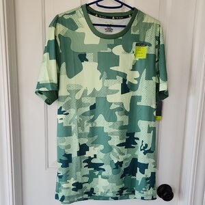 Tek Gear Green Camouflage Short Sleeve Tee